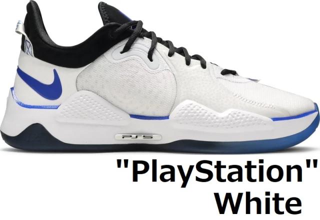 バッシュ メンズ ナイキ ホワイト nike ヒモ 黒 白 バスケットシューズ ローカット PG 5_6
