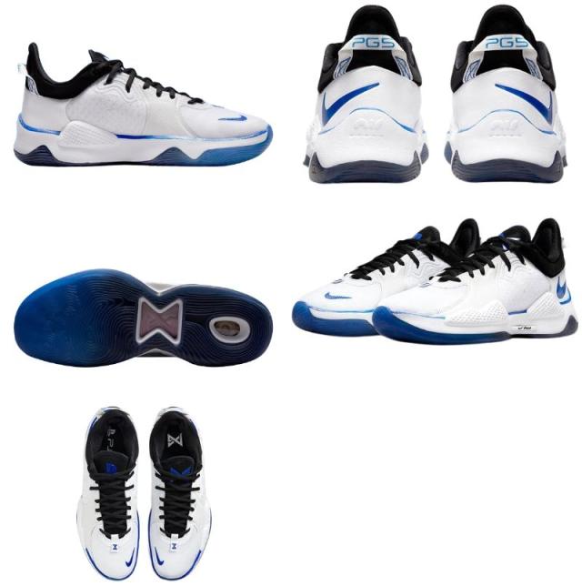 バッシュ メンズ ナイキ ホワイト nike ヒモ 黒 白 バスケットシューズ ローカット PG 5_7