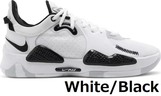 バッシュ メンズ ナイキ ホワイト nike ヒモ 黒 白 バスケットシューズ ローカット PG 5_14