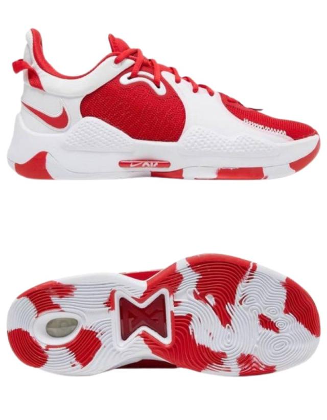 バッシュ メンズ ナイキ ホワイト nike ヒモ 黒 白 バスケットシューズ ローカット PG 5_17