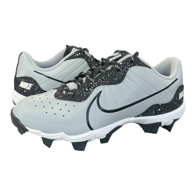 ナイキ スパイク 野球 少年野球 リトル ジュニア キッズ ハラチ4 キーストーン シューズ 靴 NIKE キッズ グレー 黒 Alpha Huarache 4