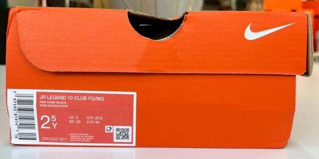 ナイキ ジュニア ティエンポレジェンド10 クラブ ピンク 21.5cm