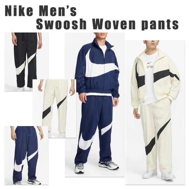 ナイキ ナイロンパンツ スウォッシュ 人気 nike ストリート メンズ ブラック ホワイト ロゴ スポーツ ブラック ネイビー ウーブン おしゃれ シンプル カジュアル
