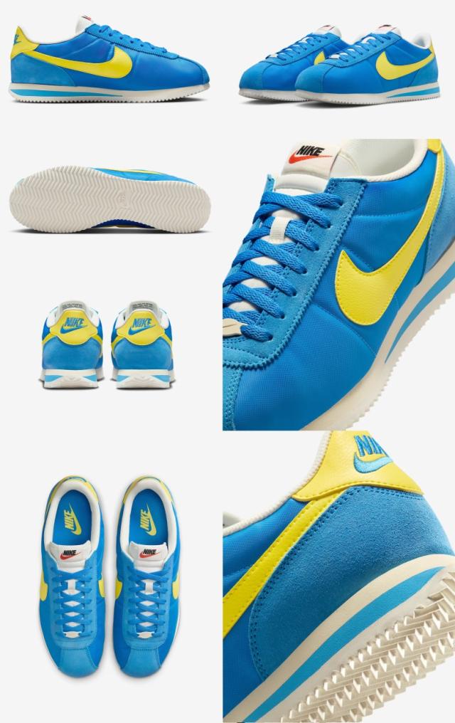 ナイキ スニーカー コルテッツ テキスタイル メンズシューズ 白 黒