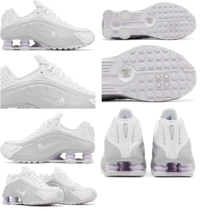 ナイキ スニーカー 厚底 レディース ショックス R4 黒 白 おしゃれ