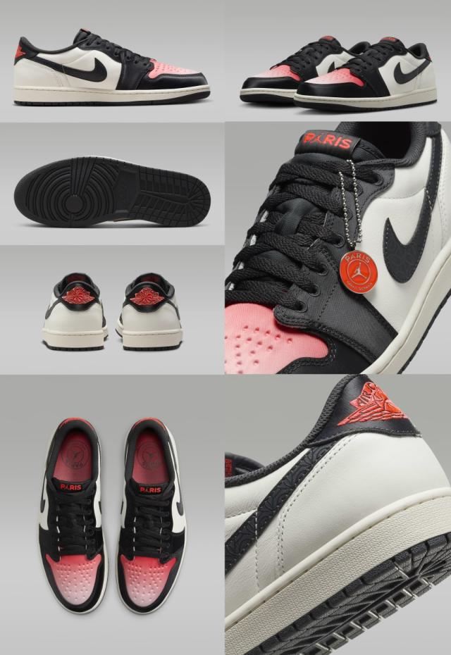 ジョーダン スニーカー メンズ ローカット ナイキ エア ジョーダン1 low パリサンジェルマン nike ロー レトロ インフラレッド RETRO OG PSG_3