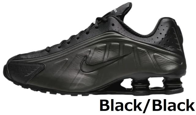 ナイキ スニーカー ショックス r4 メンズ 白 黒 シルバー nike おしゃれ 軽量 かっこいい_1