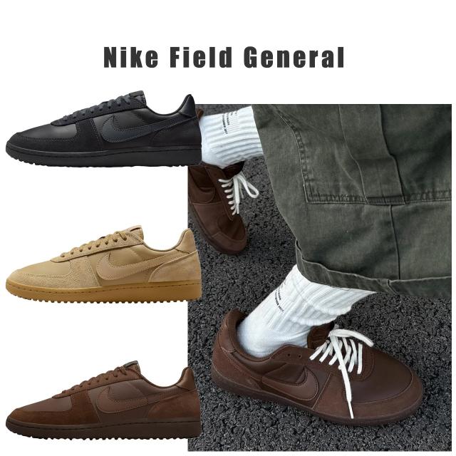 ナイキ メンズ nike フィールド ジェネラル スエード スニーカー カジュアル 黒 白 緑 ネイビー