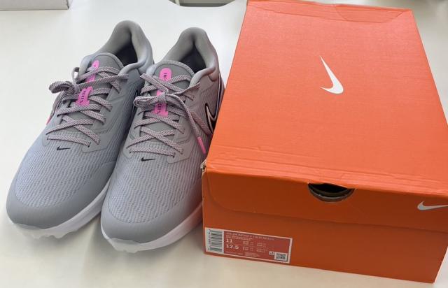即納 ナイキ メンズ ゴルフ スパイク インフィニティ ツアー ネクスト Nike Men's Air Zoom Infinity Tour NXT% Golf Shoes -Grey/White/Pink