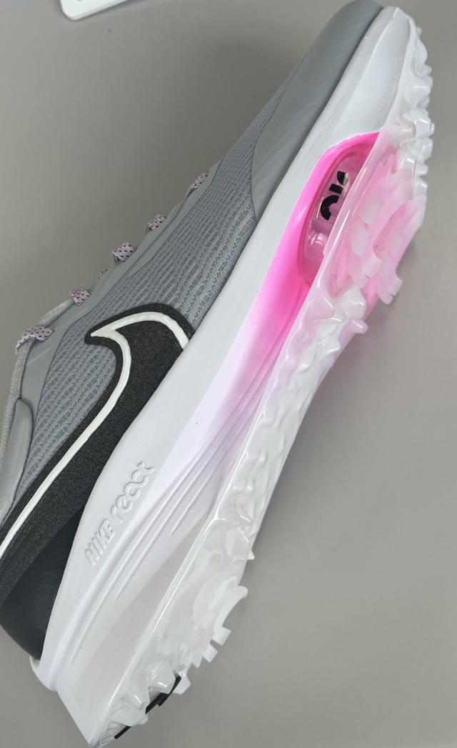 即納 ナイキ メンズ ゴルフ スパイク インフィニティ ツアー ネクスト Nike Men's Air Zoom Infinity Tour NXT% Golf Shoes -Grey/White/Pink