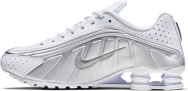 ナイキ メンズ ショックス Nike Shox R4 スニーカー White/Metallic Silver/Metallic Silver_2