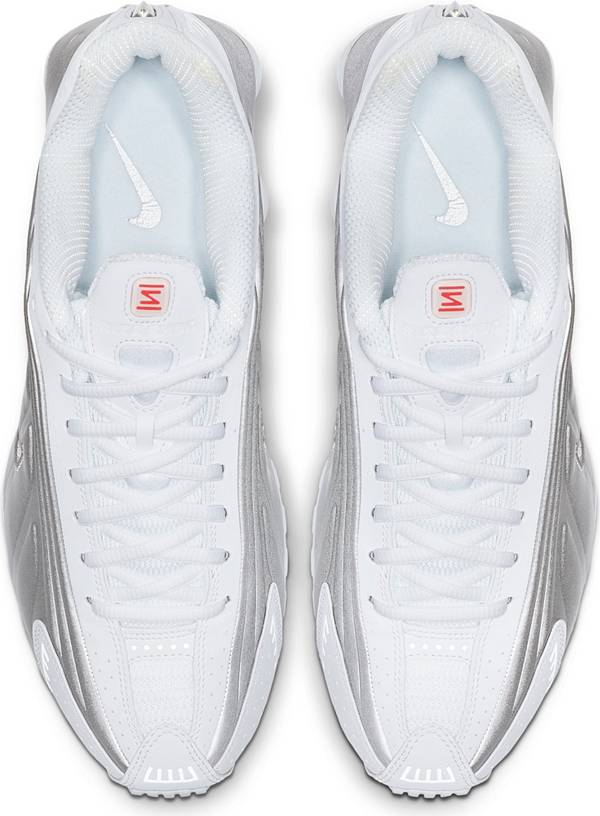 ナイキ メンズ ショックス Nike Shox R4 スニーカー White/Metallic Silver/Metallic Silver_3