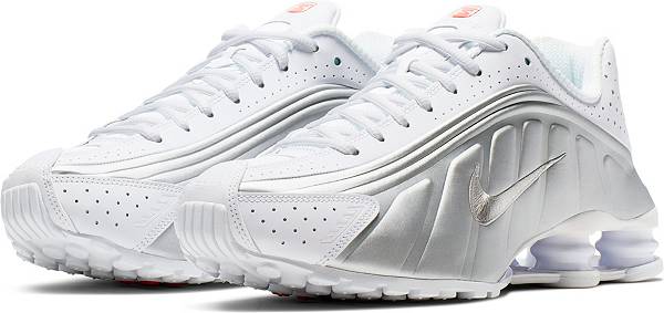 ナイキ メンズ ショックス Nike Shox R4 スニーカー White/Metallic Silver/Metallic Silver_4