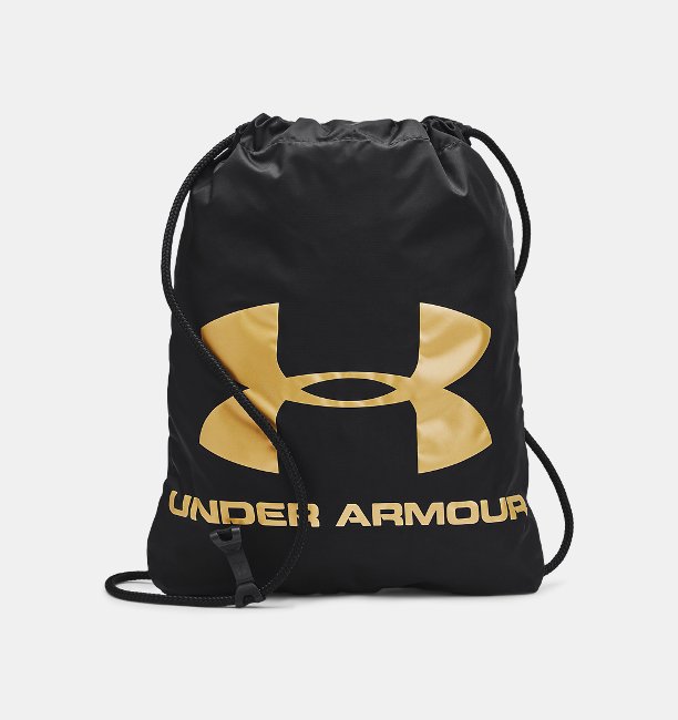 アンダーアーマー メンズ バックパック リュックサック Under Armour UA Ozsee Sackpack - Black/llic Gold