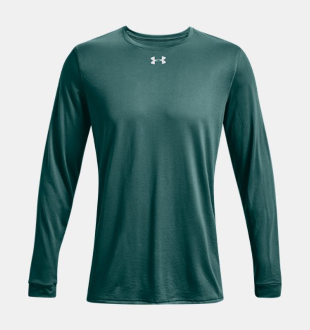 アンダーアーマー メンズ Tシャツ 長袖 ロンT Men's UA Locker 2.0 Long Sleeve - Coastal Teal/Metallic Silver