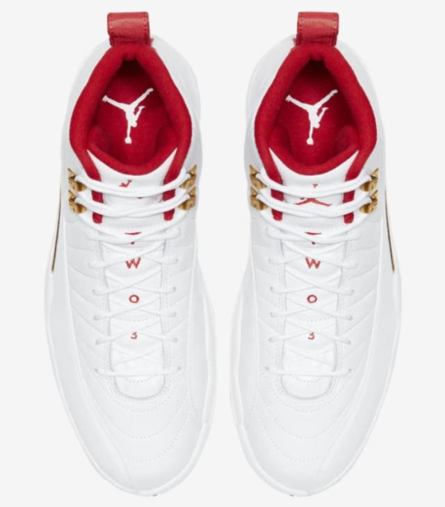 ジョーダン メンズ レトロ１２ Jordan Retro 12 "Fiba2019" バッシュ White/University Red/llic Gold 高額レア