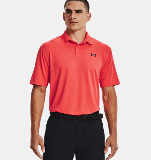 アンダーアーマー メンズ ポロシャツ Men's UA Performance Polo TexturedRush Red/Academyの