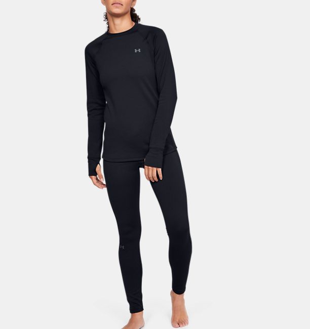 アンダーアーマー レディース レギンス Under Armour UA ColdGear Base 3.0 Leggings スパッツ Black アンダーアーマー レディース レギンス Under Armour UA ColdGear Base