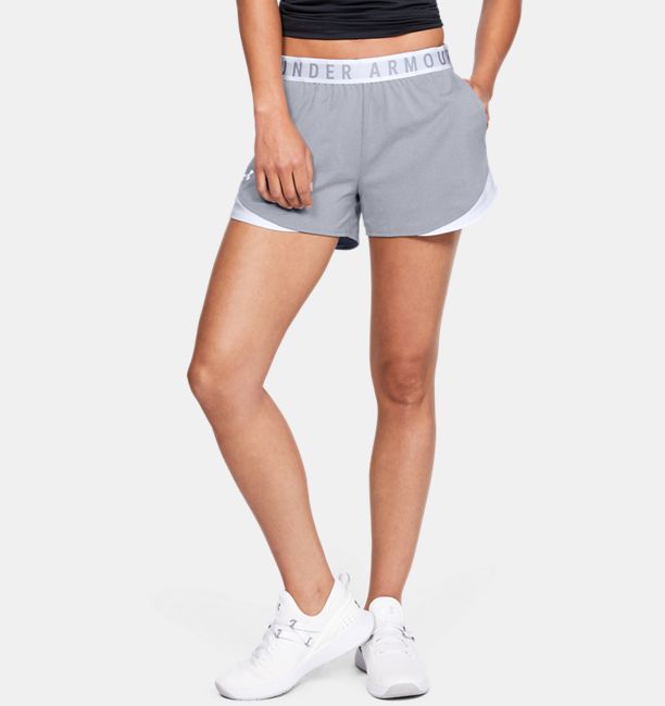 アンダーアーマー レディース ショーツ Under Armour Play Up 3.0 Shorts ショートパンツ True Gray Heather/White