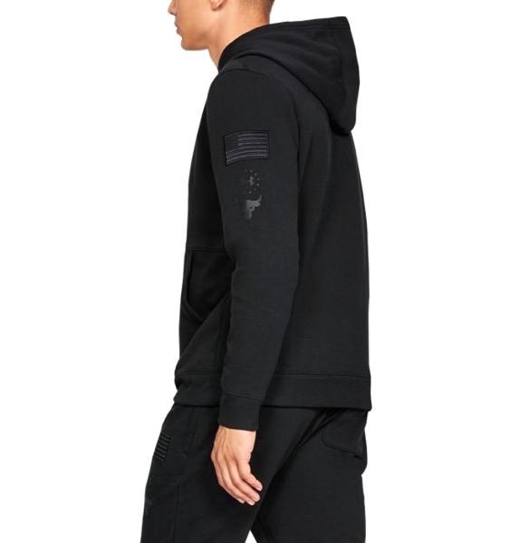 アンダーアーマー メンズ Under Armour Project Rock "RESPECT" USDNA Fleece Hoodie パーカー Black プロジェクトロック