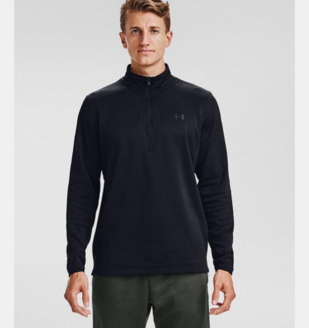 アンダーアーマー メンズ フリース Under Armour Fleece 1/2 Zip ハーフジップ Black / Blackの通販は 11,240円