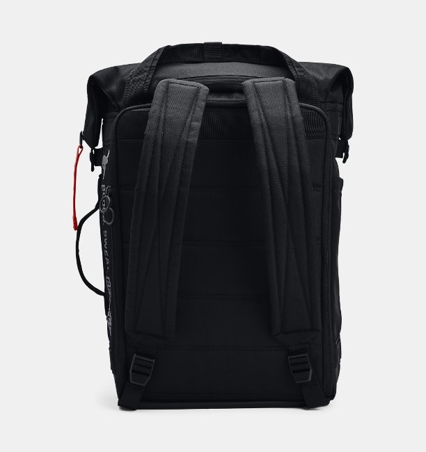 アンダーアーマー メンズ バックパック リュックサック Under Armour Project Rock Box Duffle Backpack - Black/Pitch Gray_1