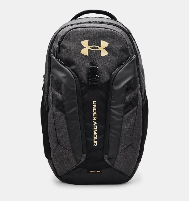 アンダーアーマー メンズ バックパック リュックサック Under Armour UA Hustle Pro Backpack - Black Medium Heather/Black
