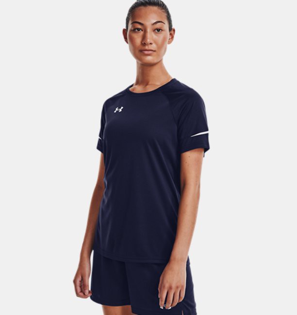 アンダーアーマー レディース Tシャツ Women's UA Golazo 3.0 Jersey - Midnight Navy/White