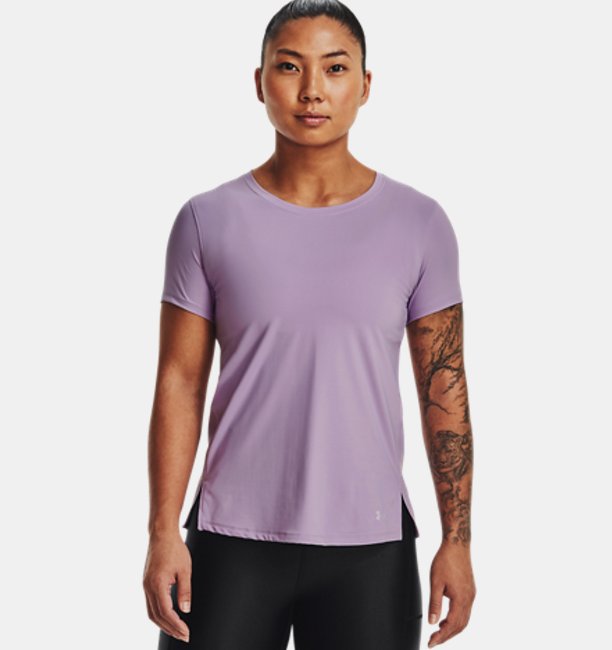 アンダーアーマー レディース Tシャツ Women's UA Iso-Chill 200 Laser T-Shirt - Octane/Reflectiveの通販は