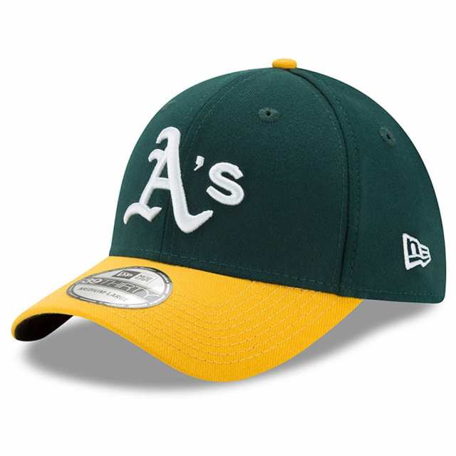 ニューエラ メンズ キャップ New Era "Oakland Athletics" MLB Team Classic 39THIRTY Flex Hat - Green/Yellow
