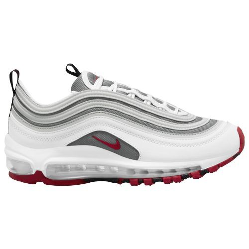 ナイキ キッズ スニーカー Nike Air Max 97 GS - White/Varsity Red/Particle Grey