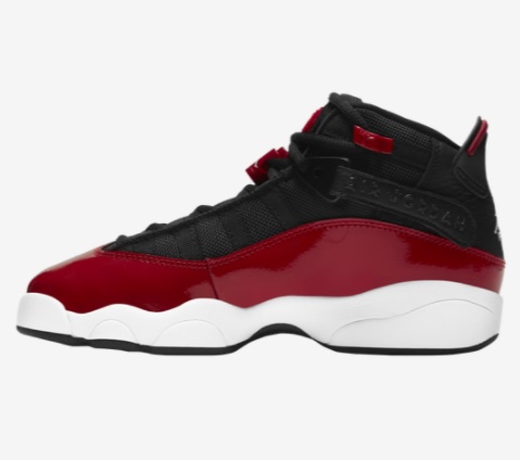 ジョーダン キッズ バッシュ Jordan 6 Rings GS スニーカー Black/White/Gym Red_1