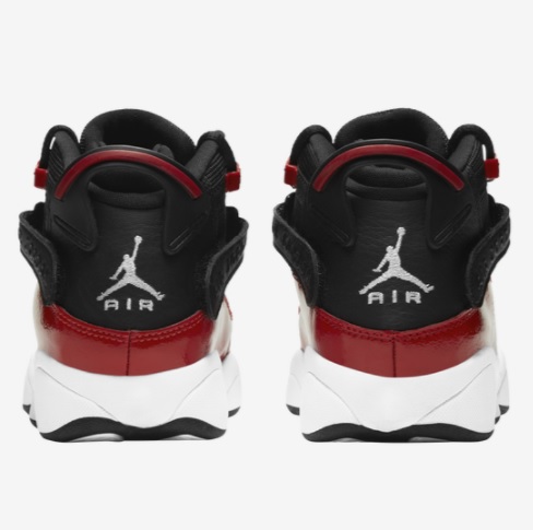 ジョーダン キッズ バッシュ Jordan 6 Rings GS スニーカー Black/White/Gym Red_2