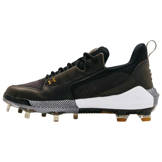 アンダーアーマー メンズ 野球 スパイク Under Armour Harper 6 Low ST - Black/Black/Metallic Gold