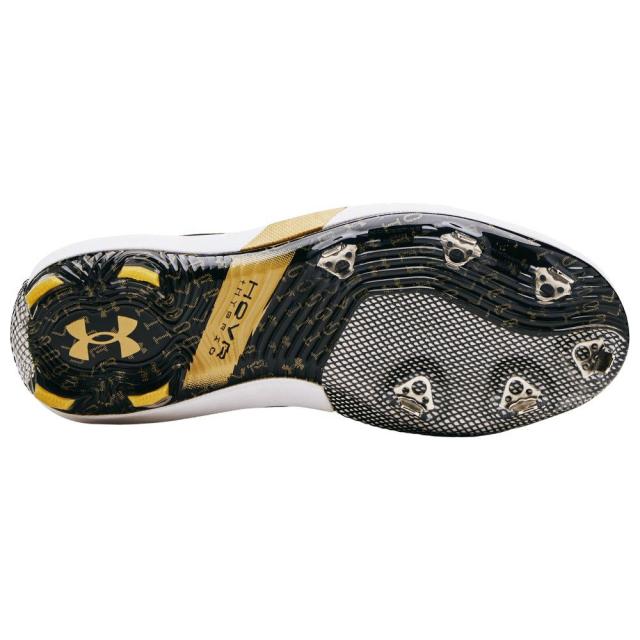 アンダーアーマー メンズ 野球 スパイク Under Armour Harper 6 Low ST - Black/Black/Metallic Gold