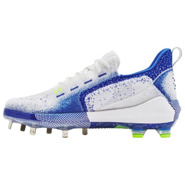 アンダーアーマー メンズ 野球 スパイク Under Armour Harper 6 Low ST - White/Team Royal/High-Vis Yellow