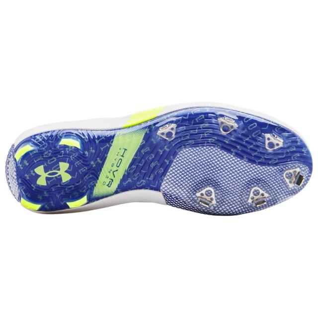 アンダーアーマー メンズ 野球 スパイク Under Armour Harper 6 Low ST - White/Team Royal/High-Vis Yellow