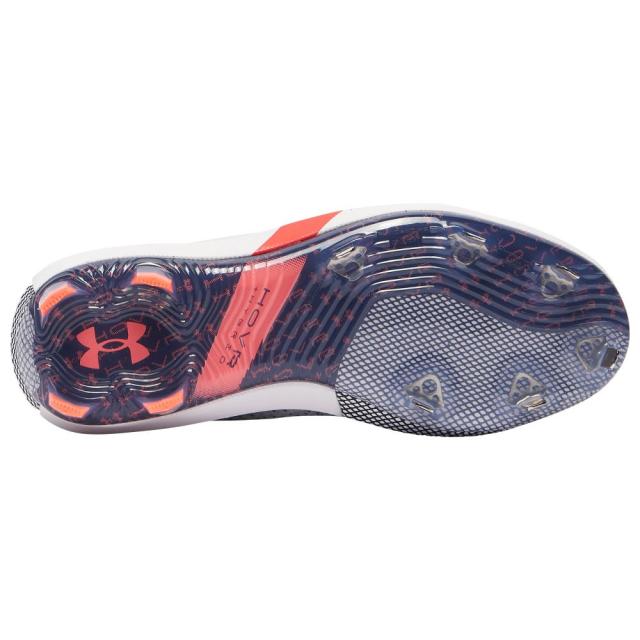 アンダーアーマー メンズ 野球 スパイク Under Armour Harper 6 Low ST - White/Midnight Navy/Beta