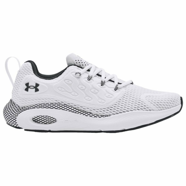 UNDER ARMOUR／メンズ ランニングシューズ／White×Black