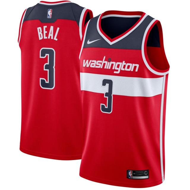 ナイキ メンズ ジャージ Bradley Beal "Washington Wizards" Nike Swingman Jersey Red - Icon Editionの通販は 33,770円