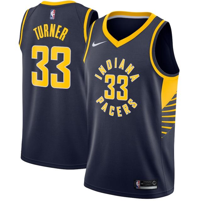 ナイキ メンズ ジャージ Myles Turner "Indiana Pacers" Nike Swingman Jersey Navy - Icon Editionの通販は 33,770円