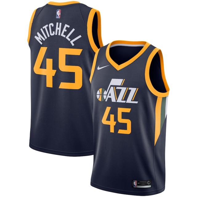 ナイキ メンズ ジャージ Donovan Mitchell "Utah Jazz" Nike Replica Swingman Jersey - Icon Edition - Navyの通販は 11,642円