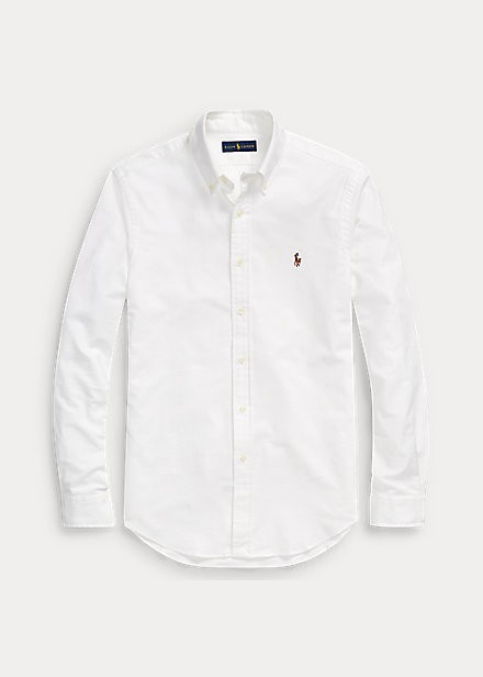 ラルフローレン メンズ オックスフォードシャツ Polo Ralph Lauren Slim Fit Stretch Oxford Shirt カッターシャツ White