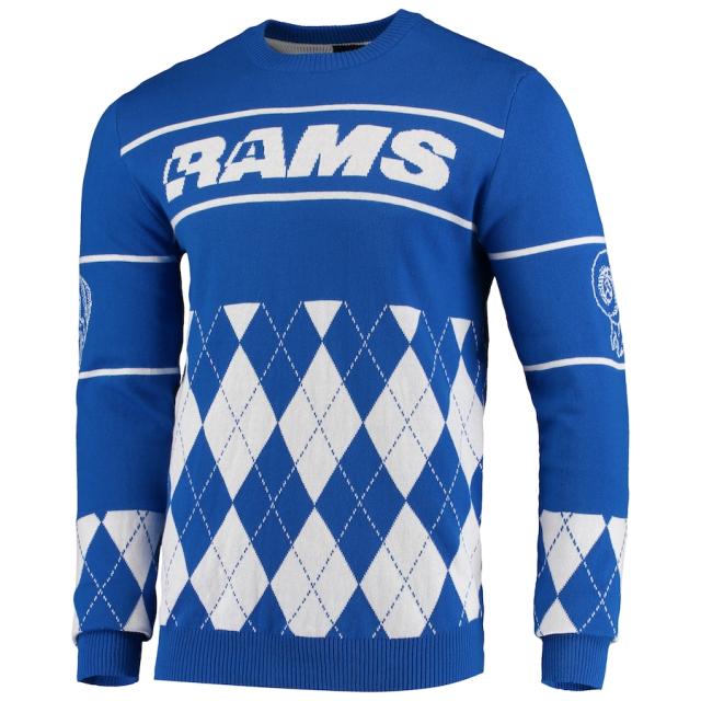 メンズ セーター "Los Angeles Rams" Retro Sweater - Royal_1