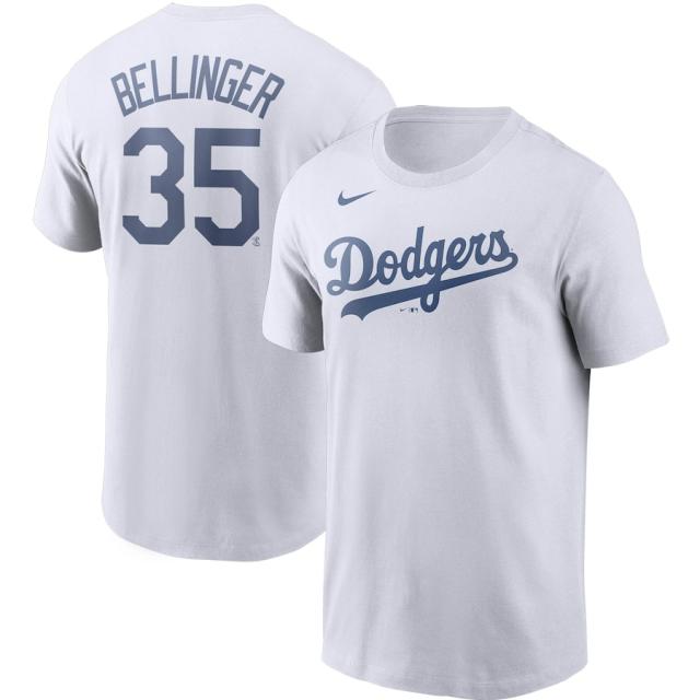 ナイキ メンズ Tシャツ Cody Bellinger "Los Angeles Dodgers" Nike Name & Number T-Shirt - Whiteの通販は 7,647円