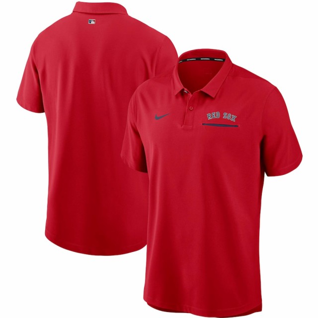 ナイキ メンズ ポロシャツ Boston Red Sox Nike Authentic Collection Performance Polo 半袖 ゴルフ Red