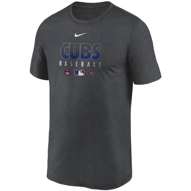 ナイキ メンズ Tシャツ Chicago Cubs Nike Authentic Collection Team Performance T-Shirt 半袖 Gray_1
