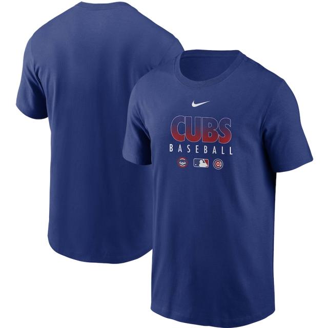 ナイキ メンズ Tシャツ Chicago Cubs Nike Authentic Collection Team Performance T-Shirt 半袖 