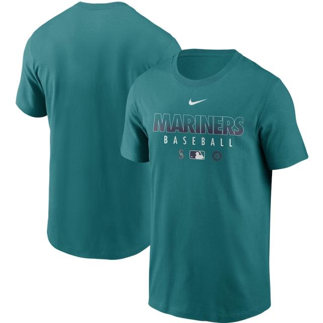 ナイキ メンズ Seattle Mariners Nike Authentic Collection Team Performance T-Shirt Tシャツ 半袖 Aqua