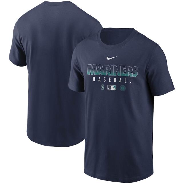 ナイキ メンズ Seattle Mariners Nike Authentic Collection Team Performance T-Shirt Tシャツ 半袖 Navy